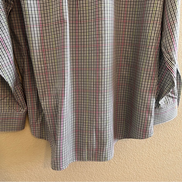 Peter Millar Gingham Pattern Long Sleeve Button Down Shirt Size XL - Picture 12 of 12